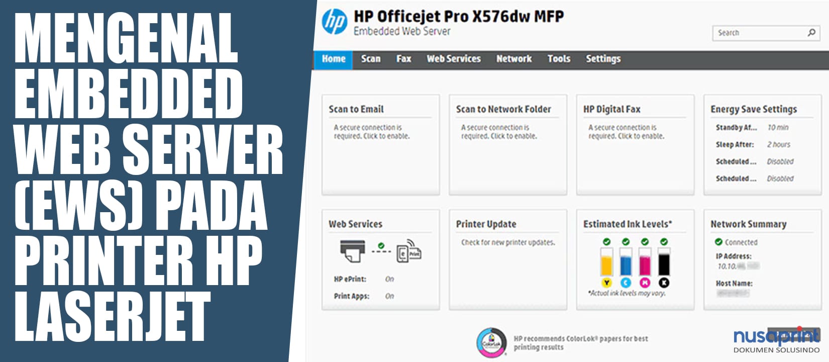 Embedded Web Server (EWS)