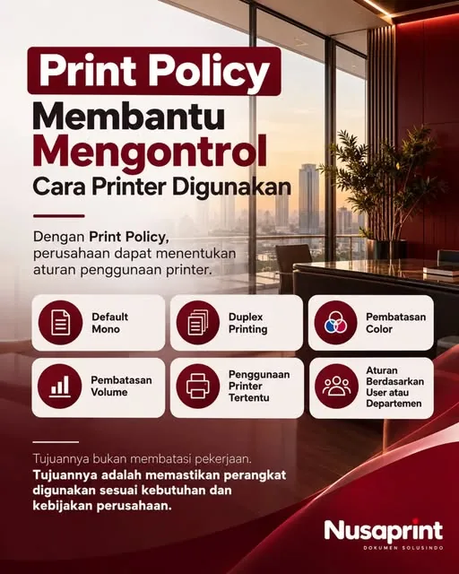 Edukasi Nusaprint tentang print policy